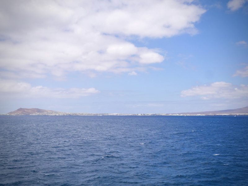 View of an island from the sea